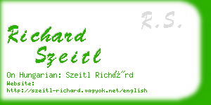 richard szeitl business card